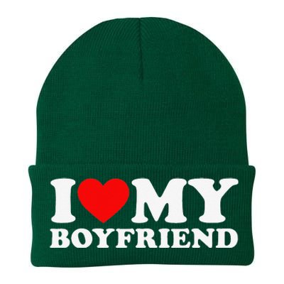 I Love My Boyfriend I Heart My Boyfriend BF Knit Cap Winter Beanie