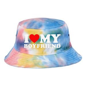 I Love My Boyfriend I Heart My Boyfriend BF Tie Dye Newport Bucket Hat