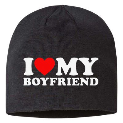 I Love My Boyfriend I Heart My Boyfriend BF Sustainable Beanie