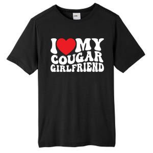 I Love My Cougar Friend Groovy Retro Gift Tall Fusion ChromaSoft Performance T-Shirt