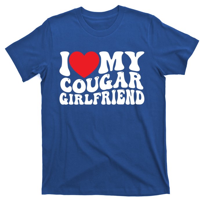 I Love My Cougar Friend Groovy Retro Gift T-Shirt