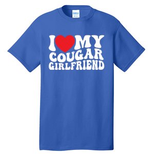 I Love My Cougar Friend Groovy Retro Gift Tall T-Shirt