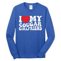 I Love My Cougar Friend Groovy Retro Gift Tall Long Sleeve T-Shirt