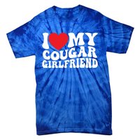 I Love My Cougar Friend Groovy Retro Gift Tie-Dye T-Shirt