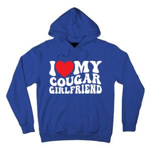 I Love My Cougar Friend Groovy Retro Gift Tall Hoodie