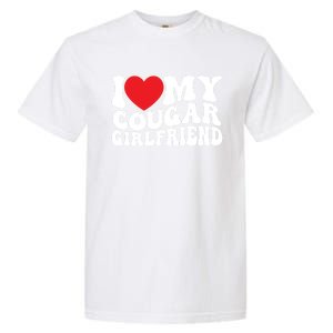 I Love My Cougar Friend Groovy Retro Gift Garment-Dyed Heavyweight T-Shirt