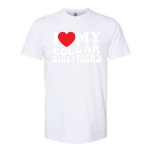 I Love My Cougar Friend Groovy Retro Gift Softstyle CVC T-Shirt