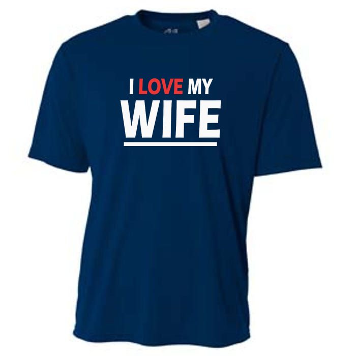 I Love My Wife | I Heart My Wife Cooling Performance Crew T-Shirt