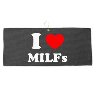 I Love Milfs Large Microfiber Waffle Golf Towel