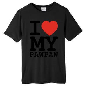 I Love My Pawpaw Family Matching Valentines Day Gift Tall Fusion ChromaSoft Performance T-Shirt