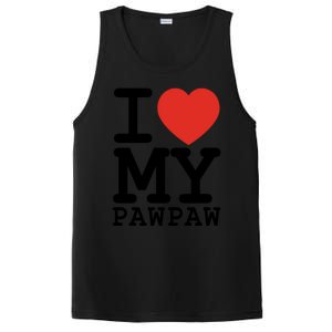 I Love My Pawpaw Family Matching Valentines Day Gift PosiCharge Competitor Tank