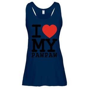 I Love My Pawpaw Family Matching Valentines Day Gift Ladies Essential Flowy Tank