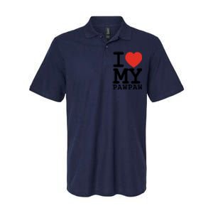 I Love My Pawpaw Family Matching Valentines Day Gift Softstyle Adult Sport Polo