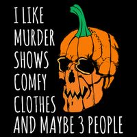 I Like Murder Shows Comfy Clothes And Maybe 3 People USA-Made Doggie Bandana