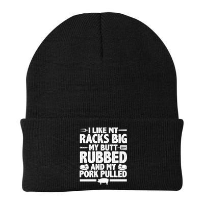 I Like My Racks Big My Butt Rubbed And My Pork Pulled Beanie