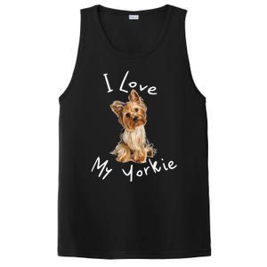 I Love My Yorkie Gift Dog Gift Idea Gift PosiCharge Competitor Tank