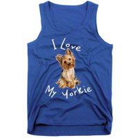 I Love My Yorkie Gift Dog Gift Idea Gift Tank Top