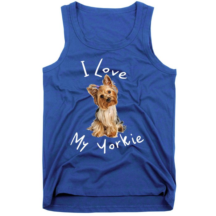 I Love My Yorkie Gift Dog Gift Idea Gift Tank Top