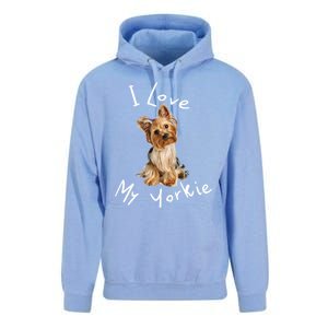 I Love My Yorkie Gift Dog Gift Idea Gift Unisex Surf Hoodie