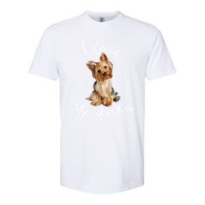 I Love My Yorkie Gift Dog Gift Idea Gift Softstyle CVC T-Shirt