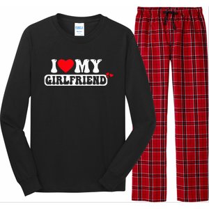 I Love My Girlfriend I Heart My Girlfriend Long Sleeve Pajama Set