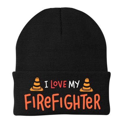 I Love My Firefighter Fire Funny Gift Wife Husband Gift Beanie