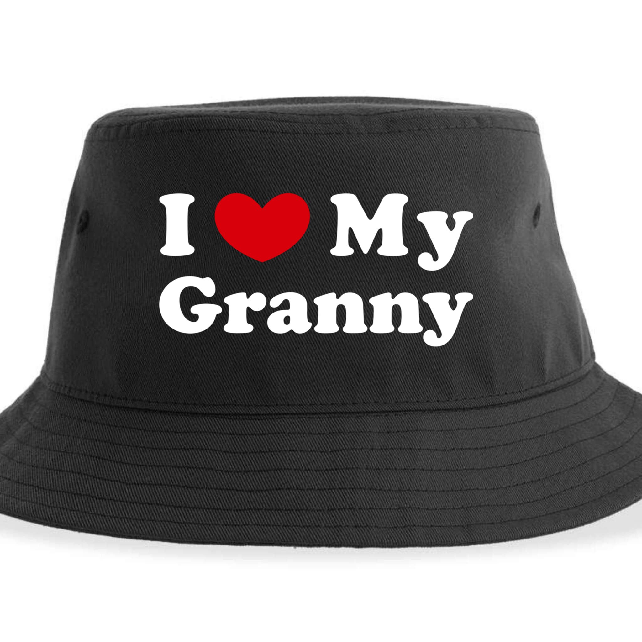 I Love My Granny I Heart My Granny Cute Gift Sustainable Bucket Hat