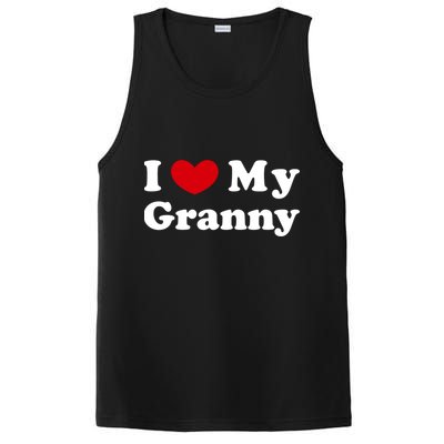 I Love My Granny I Heart My Granny Cute Gift PosiCharge Competitor Tank
