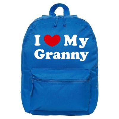 I Love My Granny I Heart My Granny Cute Gift 16 in Basic Backpack