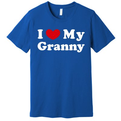 I Love My Granny I Heart My Granny Cute Gift Premium T-Shirt