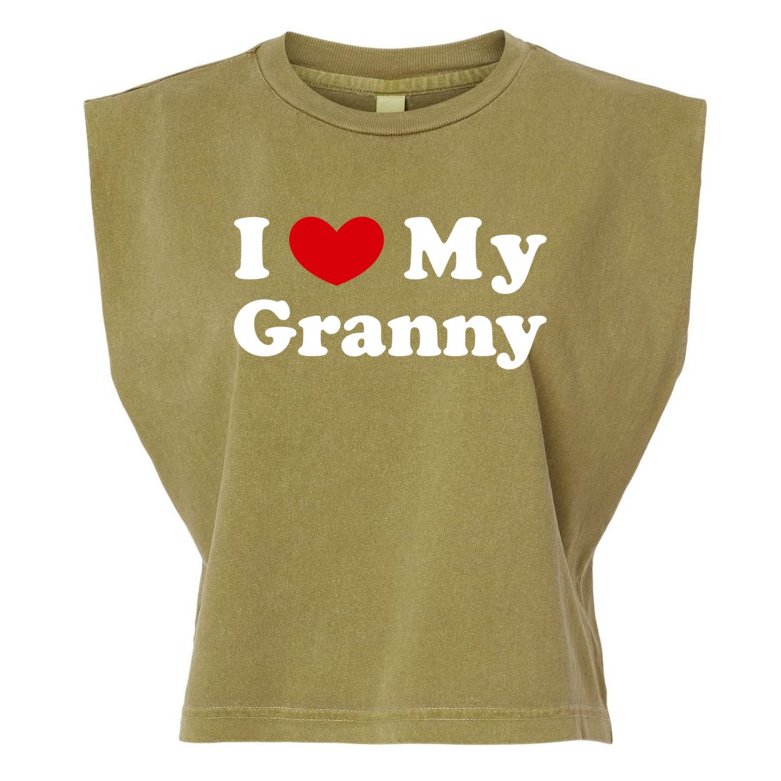 I Love My Granny I Heart My Granny Cute Gift Garment-Dyed Women's Muscle Tee