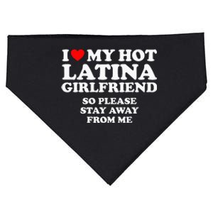 I Love My Hot Latina Girlfriend I Heart My Hot Latina USA-Made Doggie Bandana