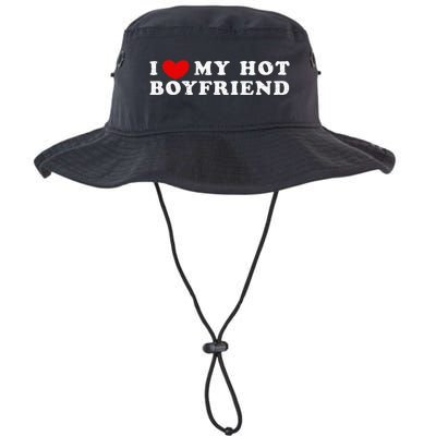 I Love My Hot Boyfriend I Heart My Hot Boyfriend Legacy Cool Fit Booney Bucket Hat