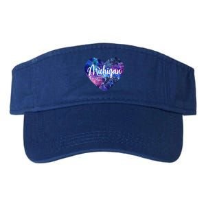 I Love Michigan Usa Gift Valucap Bio-Washed Visor