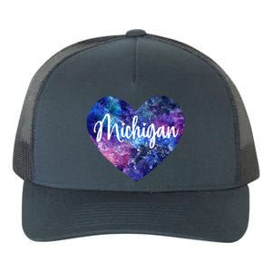 I Love Michigan Usa Gift Yupoong Adult 5-Panel Trucker Hat