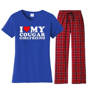 I Love My Cougar Girlfriend I Heart My Cougar Girlfriend GF Women's Flannel Pajama Set