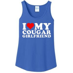 I Love My Cougar Girlfriend I Heart My Cougar Girlfriend GF Ladies Essential Tank