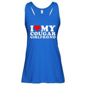 I Love My Cougar Girlfriend I Heart My Cougar Girlfriend GF Ladies Essential Flowy Tank