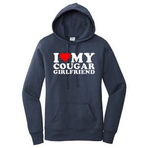 I Love My Cougar Girlfriend I Heart My Cougar Girlfriend GF Women's Pullover Hoodie