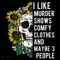 I Like Murder Shows Comfy Clothes And Maybe 3 People Stripe Pom Pom Beanie