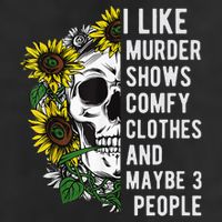 I Like Murder Shows Comfy Clothes And Maybe 3 People Golf Towel