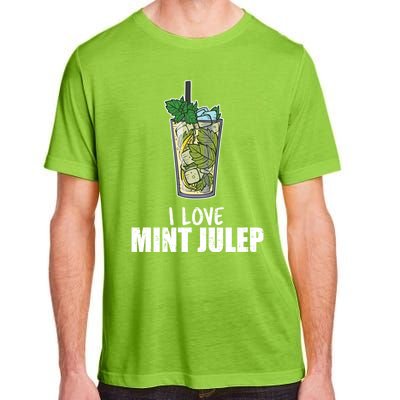 I Love Mint Julep Cocktail Alcohol Lover Cool Gift Adult ChromaSoft Performance T-Shirt