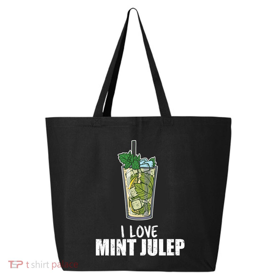 I Love Mint Julep Cocktail Alcohol Lover Cool Gift 25L Jumbo Tote