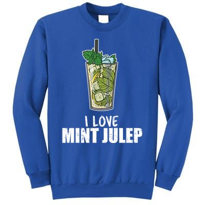 I Love Mint Julep Cocktail Alcohol Lover Cool Gift Sweatshirt