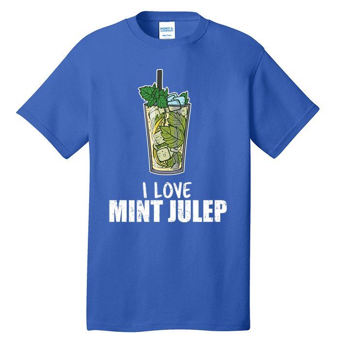 I Love Mint Julep Cocktail Alcohol Lover Cool Gift Tall T-Shirt