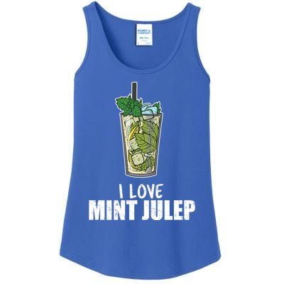 I Love Mint Julep Cocktail Alcohol Lover Cool Gift Ladies Essential Tank