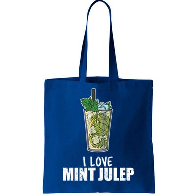 I Love Mint Julep Cocktail Alcohol Lover Cool Gift Tote Bag