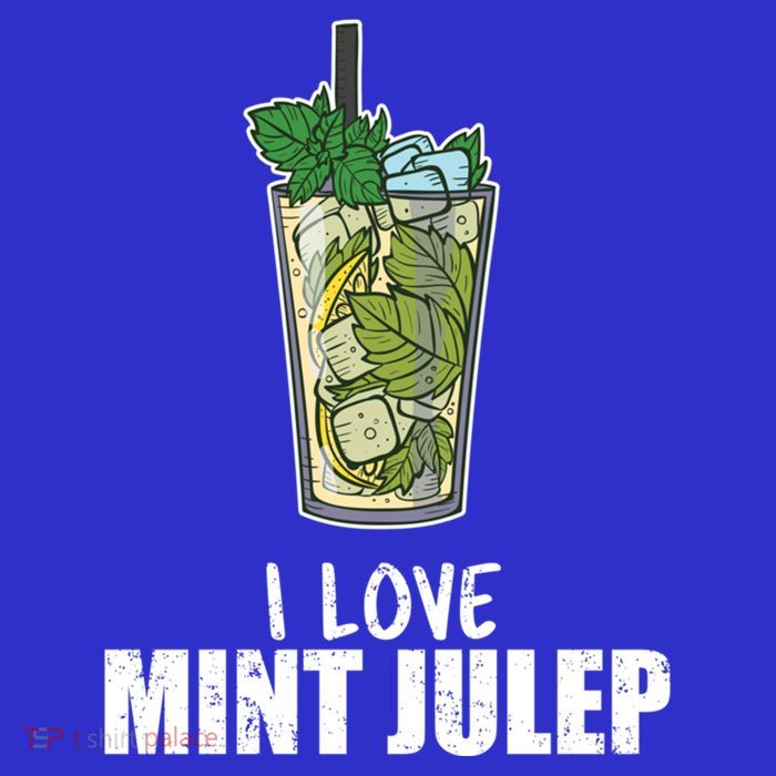 I Love Mint Julep Cocktail Alcohol Lover Cool Gift Premium T-Shirt