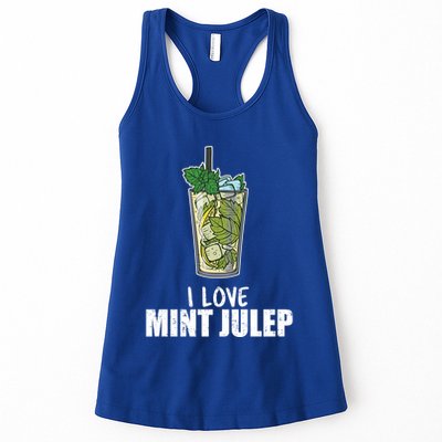 I Love Mint Julep Cocktail Alcohol Lover Cool Gift Womens Tank Top