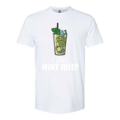 I Love Mint Julep Cocktail Alcohol Lover Cool Gift Softstyle CVC T-Shirt